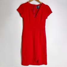 Maeve Splitshade Tulip Hem Textured Stretch Faux Wrap Above Knee Sheath Dress