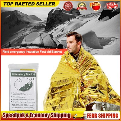 Foil Emergency Blanket Insulation Waterproof Survival Blanket for Hiking Outdoor