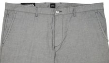 Men's HUGO BOSS Gray Grey Lightweight Pants Tagged 30 Euro 46 NWT Regular Fit