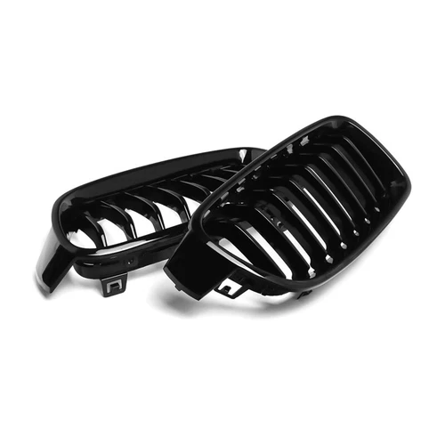 For BMW 3 Series F30 F31 F35 2012-18 ABS Gloss Black Front Bumper Kidney Grilles - Picture 14 of 16