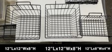 Multi Fit Black Small Wire Basket for Slatwall, Grid of Pegboard, Commercial ...