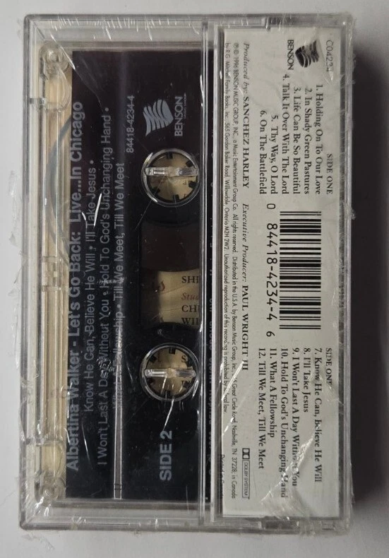 Let's Go Back: Live in Chicago Albertina Walker (Cassette, 1997, Benson) - Image 2 of 2