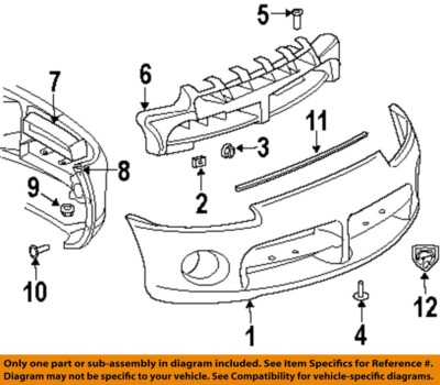 CHRYSLER OEM 03-10 Viper Front Bumper Bumper Components-Stud Plate 5029137AA