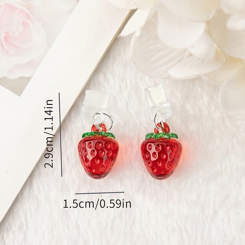 Cartoon Strawberry Phone Dust Plug Type- Charging Port Protector Phone Dust Plug - Zdjęcie 2 z 5