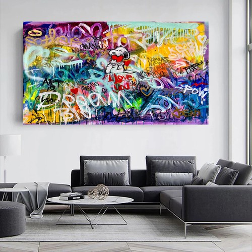 Leinwand Bilder Pop Art Snoopy Wandbilder-Hochwertiger Kunstdruck - Bild 7 von 10