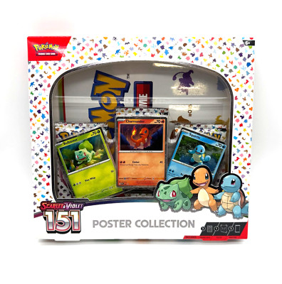 Pokémon TCG Scarlet Violet 151 Poster Collection Box New Factory Sealed ...