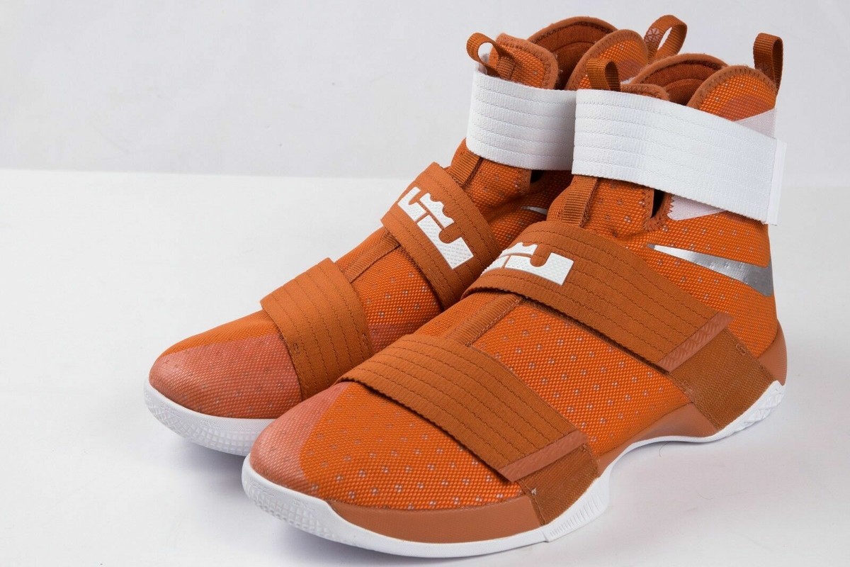 Size 18 Men Lebron Soldier 10 TB Promo Shoes 856489 882 Brownish