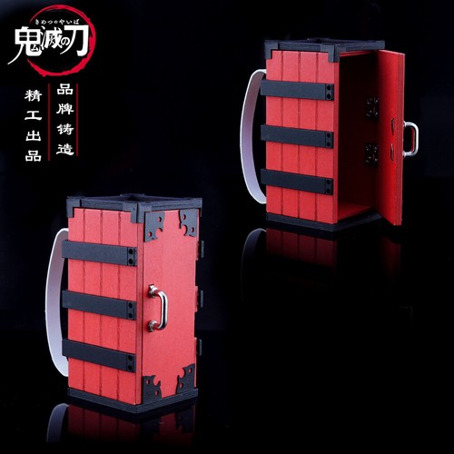 TOY 1/6 1:6 Wooden box Demon killer japan Samurai 22cm pack basket 炭治郎背箱 - Picture 4 of 4