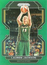 2022 Panini Prizm WNBA LAUREN JACKSON #10 GREEN PRIZM STORM