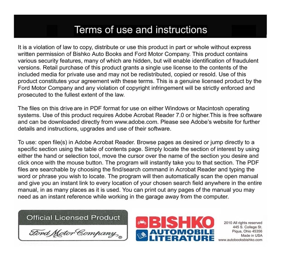 1988 Ford Ranger Bronco II Shop Service Repair Manual USB Engine Drivetrain OEM - Image 3 of 3