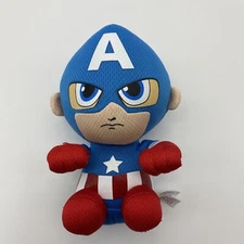 NWT TY BEANIE BABIES CAPTAIN AMERICA PLUSH MARVEL ANIMAL STUFFED TOY BABY 6" 