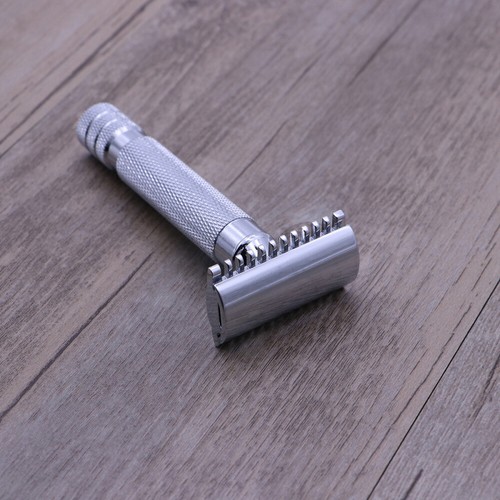 rasoio rasoio rasoio di sicurezza acciaio inox rasoio da barba premium - Foto 12 di 12