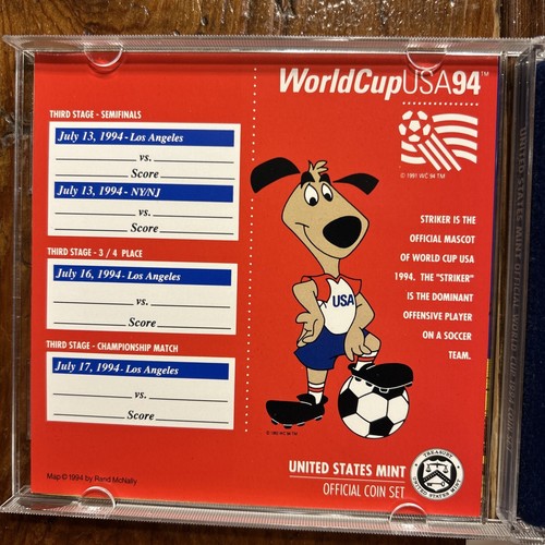 1994 P World Cup Clad Half Dollar Gem Proof In CD Cases - Set of 5 As Pictured - Picture 9 of 10