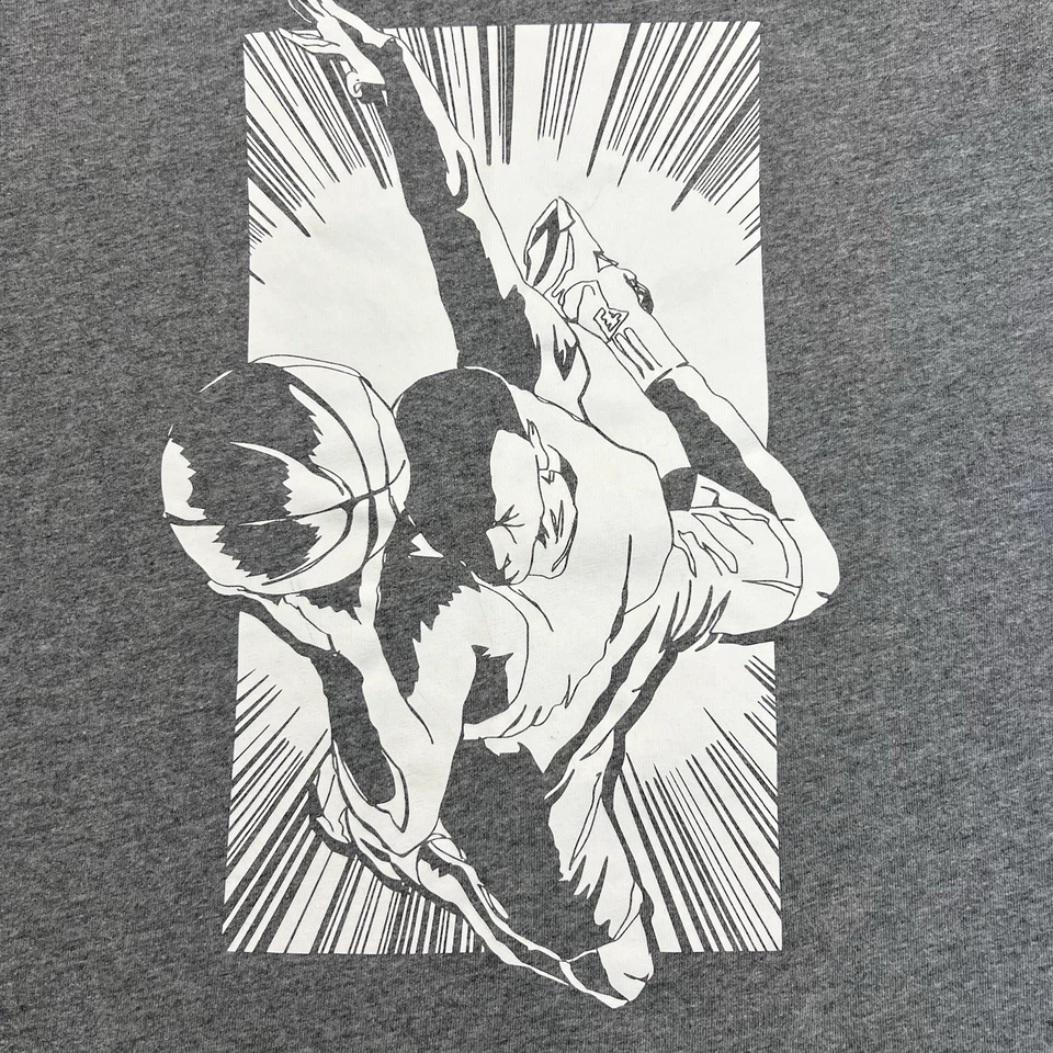 Camisa Nike Air Jordan Gráfica Para Hombre Mediana Anime Michael Jordan Gris  Foto 2 de 4
