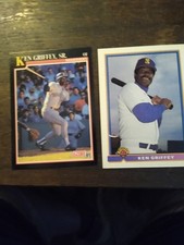 KEN GRIFFEY SR BASEBALL CARD LOT 5 CARDS IN ALL YOU WILL RECIVE CARDS PICTURED
