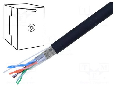 4x2x24AWG Industrie Ethernet Leitungen SF/UTP 5e Draht Cu