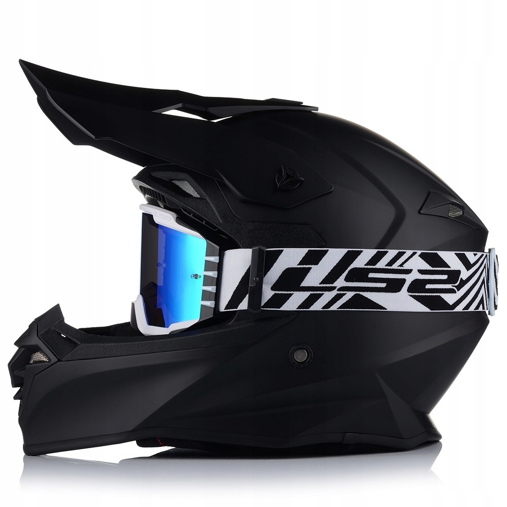 Casco Moto | VITO TIVOLI | Moto Quad ATV Enduro Offroad Motocross + Occhiali Cross foto 3