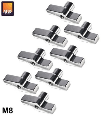 8er Set GLOBAL TRUSS Flügelmutter mit M8 Gewinde