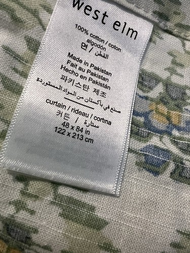 West Elm Jawahar Vorhang (2er Set) 48" B x 84" L Seladon - Bild 2 von 3