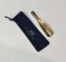 Anthony Veer Gold Tone Brass Metal Shoe Horn