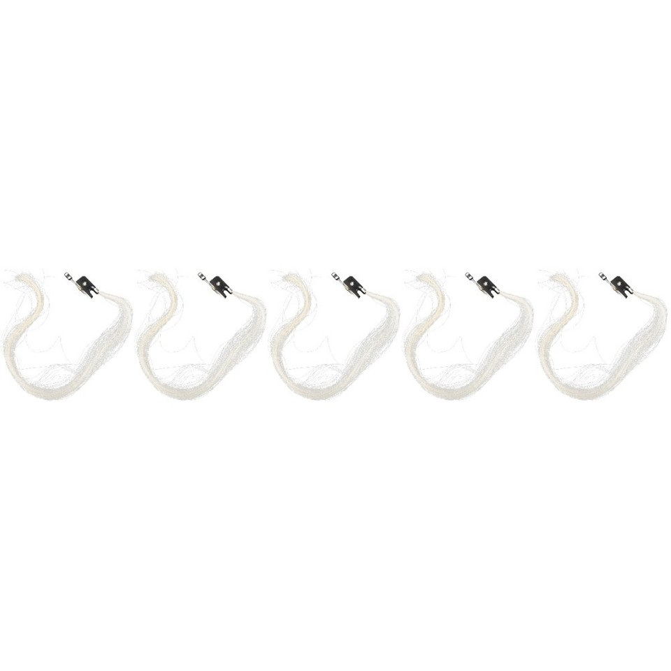 5Pcs Reusable Violin Bow Hair White Horse Hair for String Instrument ...