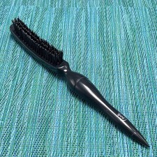 Vtg Goody Teasing Brush 9” Hairbrush Black Nylon Bristles 3 Rows Pointed Handle