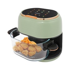 4L/4.23 Qt Tabletop Electric Air Fryer Large Air Fryer Visible Glass Fryer