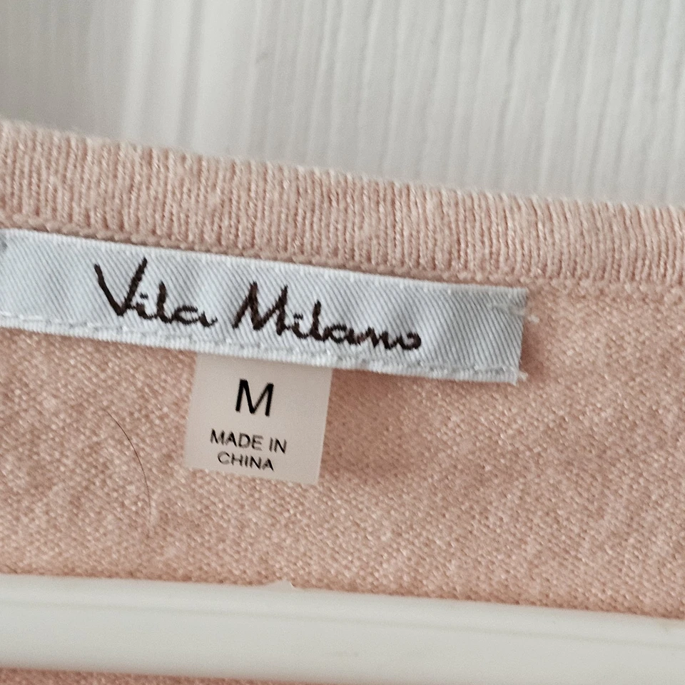 Suéter Top Vila Milano Sin Mangas Rosa Talla Mediana Muy Suave Foto 3 de 4