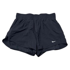 Nike Women s Medium Black Dri-FIT Running Shorts Lined Athletic Gym DX6016-010