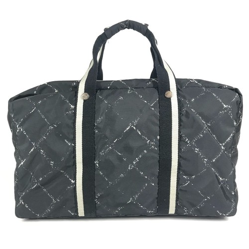 CHANEL Old travel line Travel bag 2WAY Shoulder Bag Crossbody Duffle Bag
