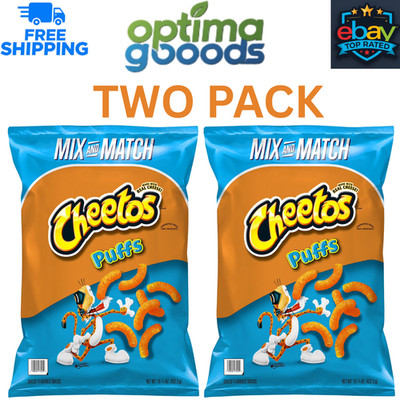 Cheetos Puffs Cheese Snacks, 15.25 oz. Pack of 2