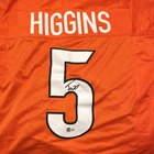 Tee Higgins Autographed Clemson Tigers Football Jersey Beckett Authenticated