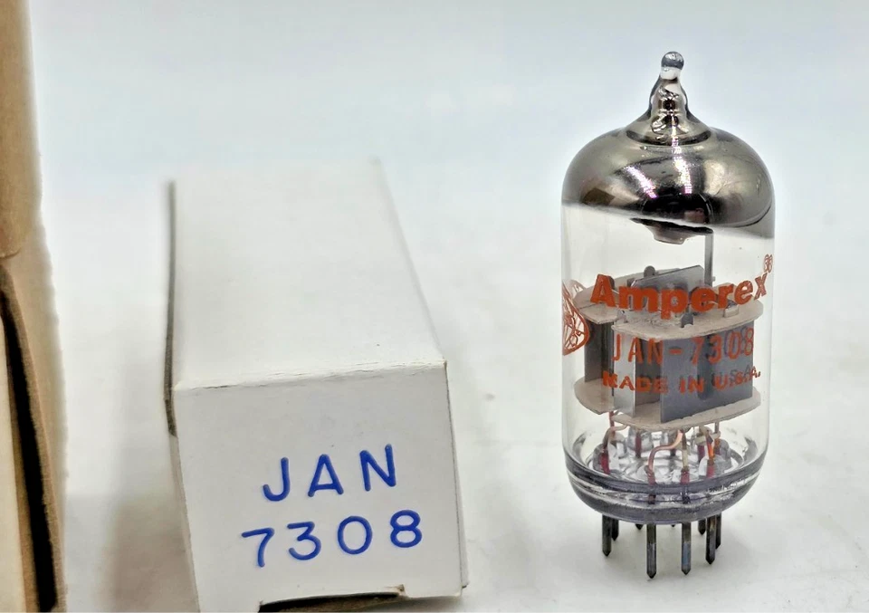 7308 Sub 6DJ8 6922 Amperex Tubo Equilibrado Nuevo (Nuevo Stock Antiguo) NUEVO 1 Año de Garantía Foto 4 de 4