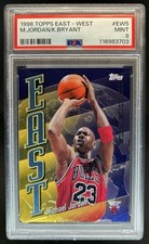 1998-99 Topps Michael Jordan Kobe Bryant East/West #EW5 USA PSA 9
