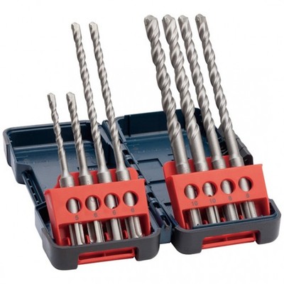 Bosch 8-teiliges Hammerbohrerset SDS plus-3, Tough Box, 5 10 mm