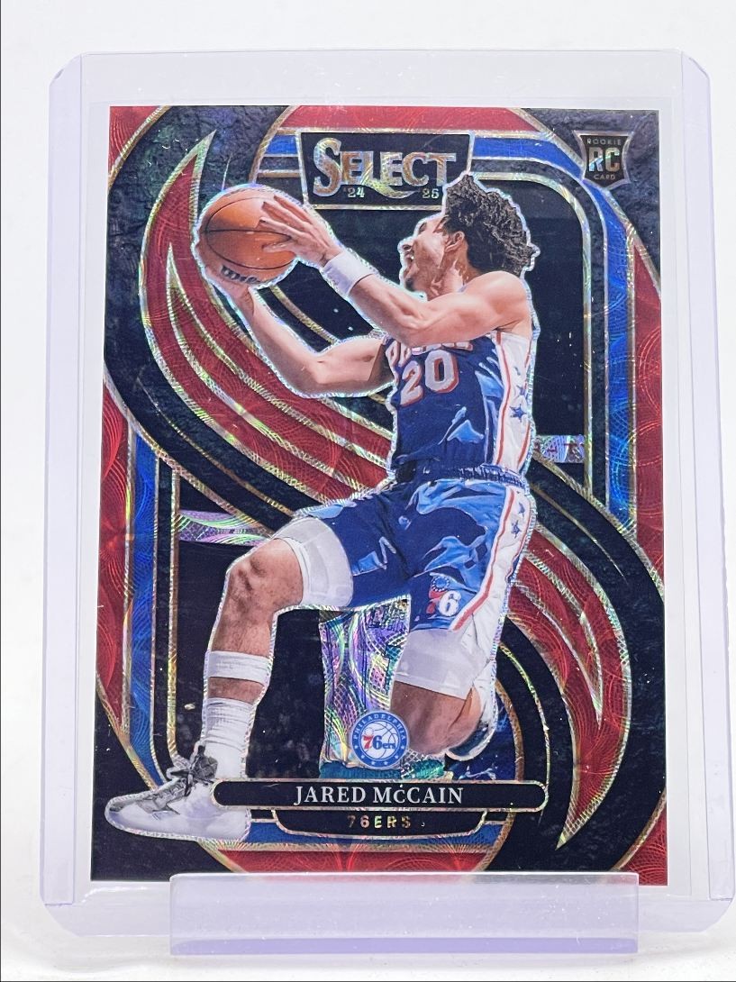 JARED MCCAIN 2024-25 SELECT PREMIER ROOKIE RED SCOPE PRIZM RC /249 Q0234