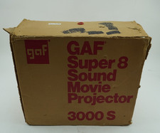 Vintage GAF 3000S Super 8 Sound Home Movie Projector Film