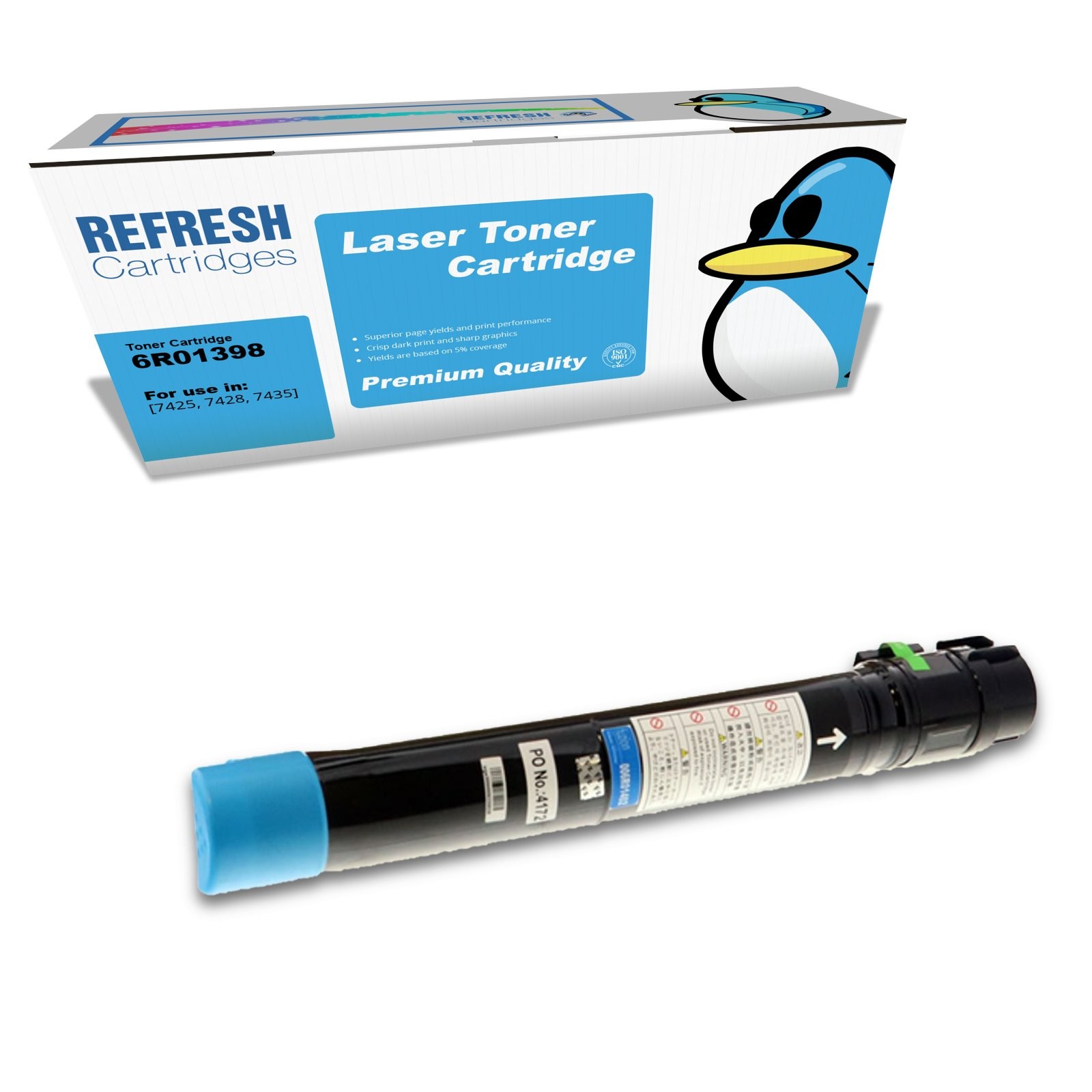 Refresh Cartridges Cyan 006R01398 Toner Compatible With Xerox Printers