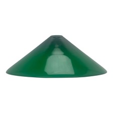 232mm Green Coolie Light Shade with 28mm Fitter Hole ; Hand Made