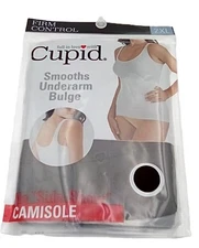 Cupid Women's Firm Control Smooths Underarm Bulge Camisole Tank BLACK  Size 2XL