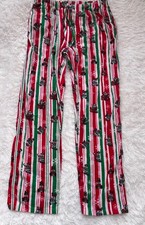 BUC-EE'S Christmas Flannel Sleep Pajama Pants Size XL Unisex Cotton Red Green