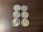1956 D washington quarter lot of 6 coins #44