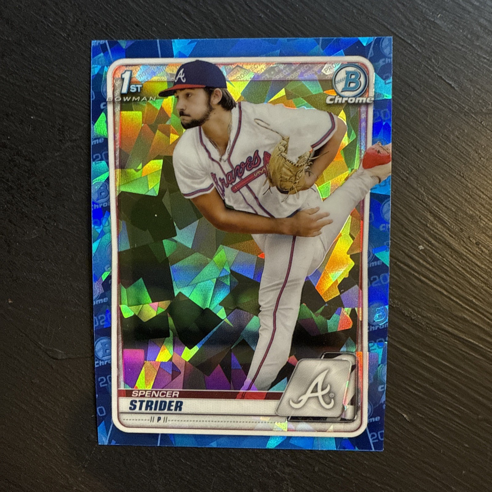 SPENCER STRIDER 2020 BOWMAN CHROME DRAFT 1ST SAPPHIRE BRAVES B Q4034