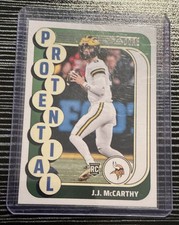 Panini 2024 Score J.J. McCarthy #10 Protential Rookie Vikings Wolverines