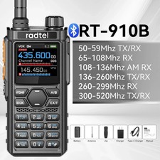 Radtel RT-910 CB TRANSMIT VERSION Air Band VHF UHF AM FM CB.2 ANTENNAS Scanner 