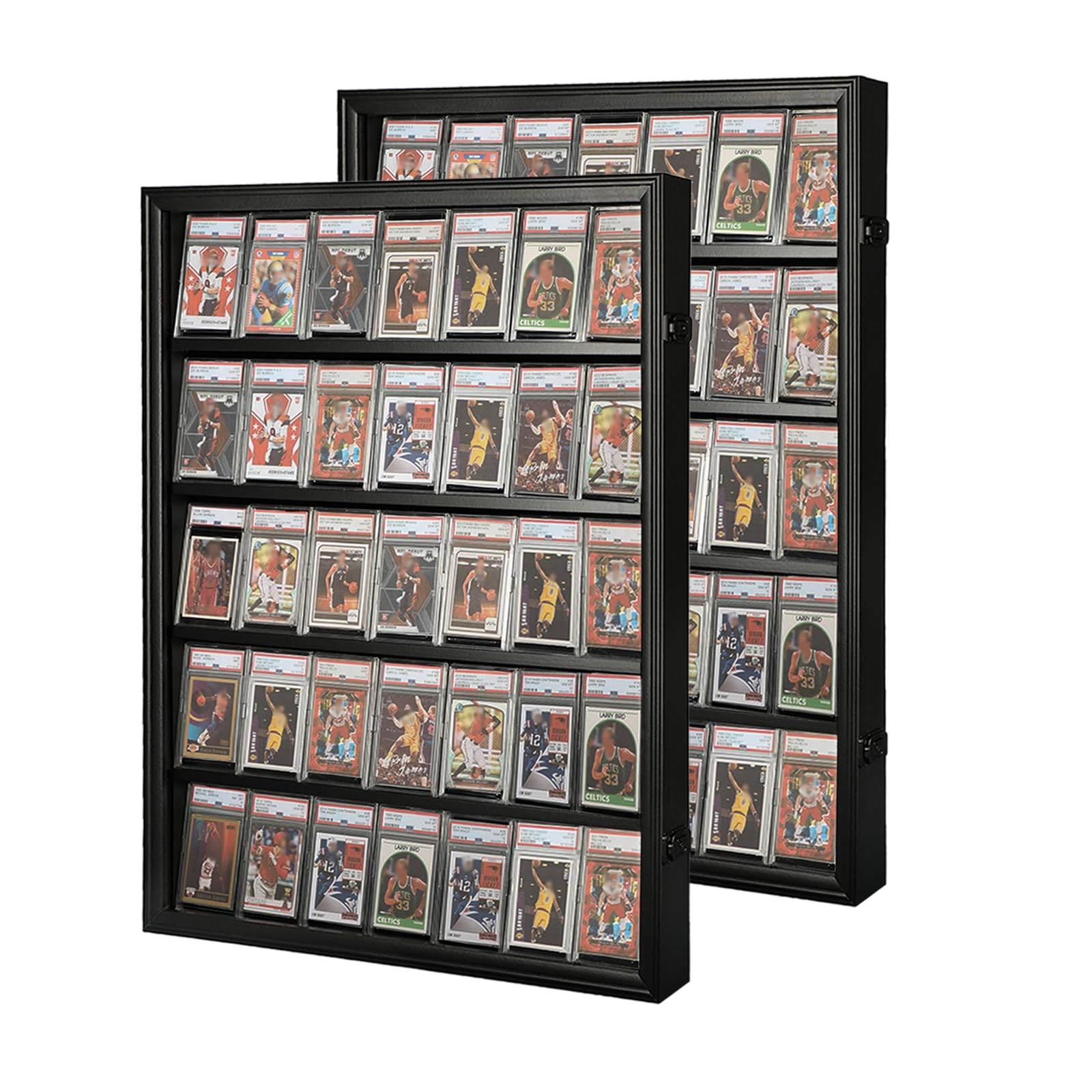 Graded Sports Card Display Case 2 Pack - 35 Baseball Card Display Case - Lock...