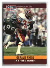 1990 Pro Set Gerald Riggs Washington Redskins #329