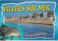 14 - Villers sur Mer - La Plage - Dauphin - Flamme Postale - CPM - Voir Scans Re