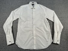 J Crew Ludlow Premium Tuxedo Shirt Mens 16 35 Slim Fit White French Cuffs