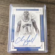 2016-17 Panini National Treasures Chauncey Billups #17 Autograph /75 Pistons